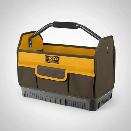 Bolso Industrial Portaherramientas C/ Manilla Ingco Htbgl04 Amarillo