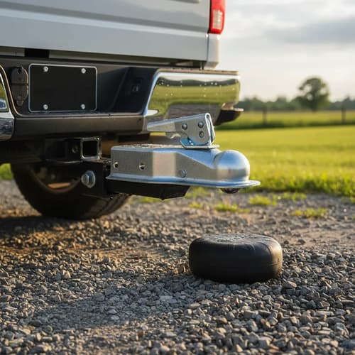 Acople Para Bocha Enganche Trailer (910kg) Truper Universal Plateado