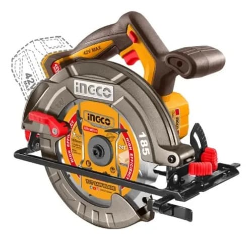 Sierra Circular A Bateria 42v Brushless 185mm C/ Bateria 2.5 Amarillo