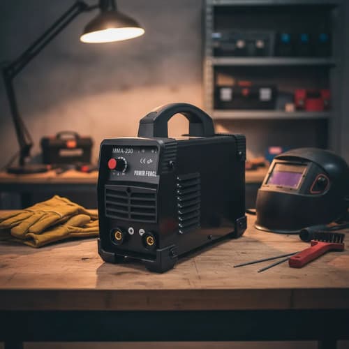 Soldadora Inverter Mma 200 Amper Power Force Negro