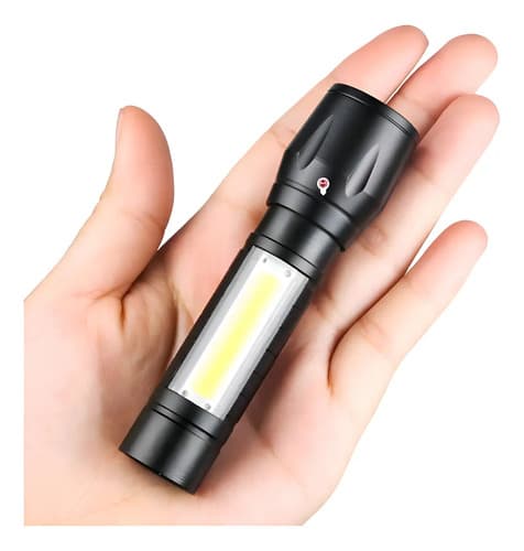 Mini Linterna Led Recargable Camping Foco Ajustable Con Zoom Color De La Luz Blanca