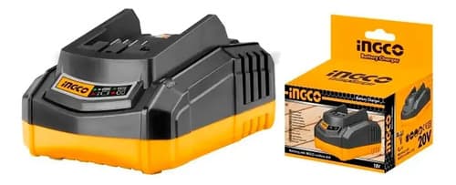 Taladro Atornillador 10 Mm + 2 Baterias + Cargador Ingco Naranja