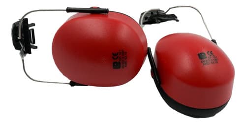 Protector Auditivo Montable Para Casco Industrial Tushop De 22db Rojo