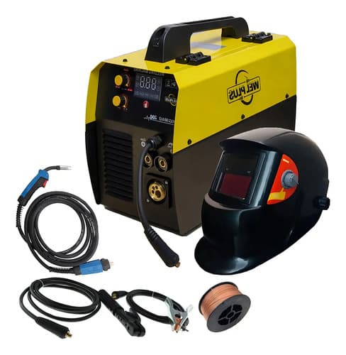 Kit Soldadora Mig Electrodo 160 Amp Gas No Gas Wel Plus Care