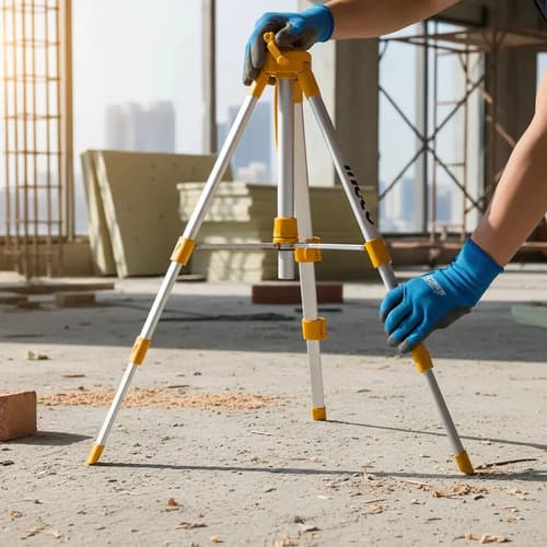 Trípode Ingco Para Niveles Láser Con Ajuste De Altura De 1,2 M