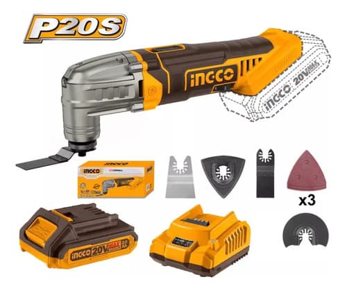 Multifuncion 20v + Bat + Carg Multi Tool Ingco Cmli2022