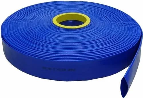 Manguera Plana De Pvc Ekipofertas De 2  Para Riego Con Motobomba, 100 Metros Azul Riego