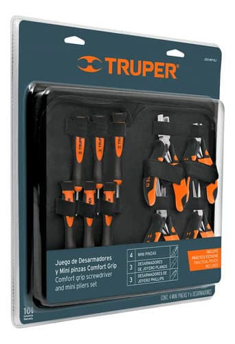 Juego 6 Desarmadores De Joyero Y 4 Mini Pinzas 18200 Truper