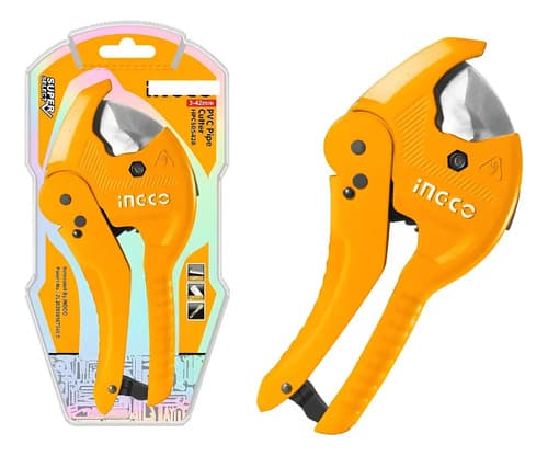 Pinza Corta Tubo 3-42mm Reforzada Ingco Hpc0442 Naranja Claro