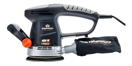 Lijadora Roto Orbital Daewoo 480w 50hz 125mm + 1 Lija Color Negro Frecuencia 50 Hz