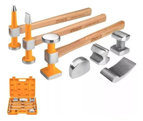 Set Martillos Chapista 7 Unidades Ingco Hbafh0712