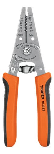 Pinza 6 Pela Cables, 30 A 20 Awg, Truper 103352