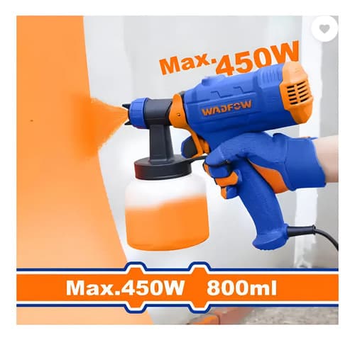 Equipo Pistola De Pintar 450w 800ml Wadfow Weg1a01