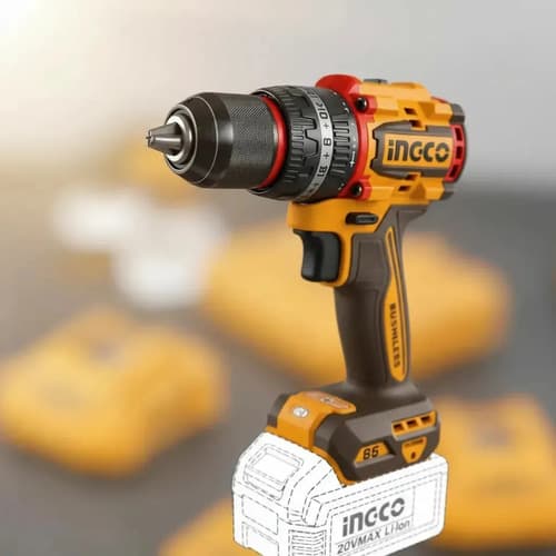 Kit Herramientas Inalámbricas Ingco Con Taladro, Amoladora Y Maletín, 22 Piezas Y 2 Baterías 4.0 Ah