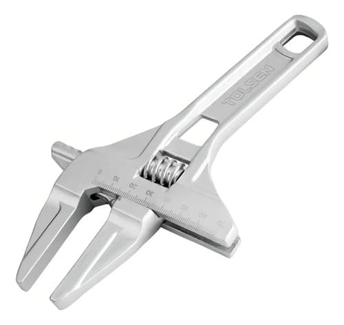 Llave Ajustable Punta Fina 205 X 68mm - Sc - Color Plateado