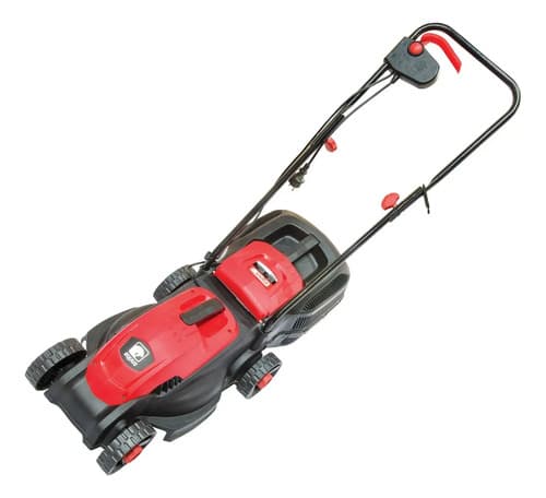 Cortadora De Césped Eléctrica Con Bolsa 1200w Equus Rojo Naranja