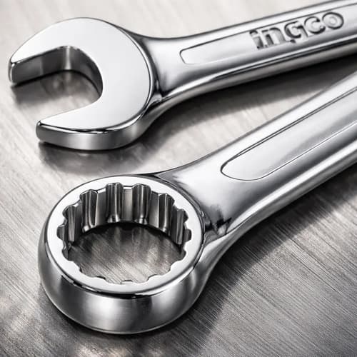 Set Juego 8 Llaves Combinadas 6-19mm Ingco Industrial Plateado