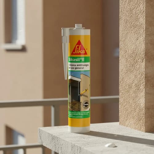 Sellador De Silicona Sika Sikasil E Transparente En Cartucho 300ml
