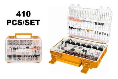 Kit 410pcs Fresas Y Accesorios Mini Torno