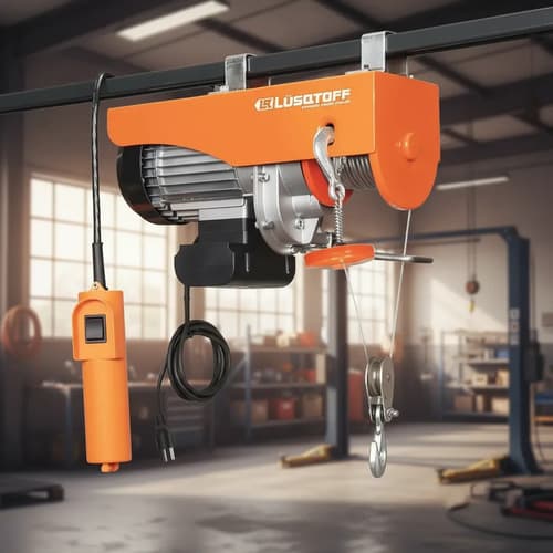 Aparejo Eléctrico Polipasto 500 - 1000kg 6-12m Lusqtoff. Hnt Naranja 1