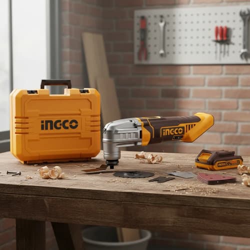 Sierra Multifunción Oscilante 20v Ingco, Batería Y Cargador