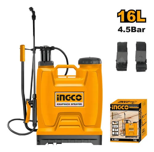 Pulverizador Fumigador Ingco Hspp41602 Mochila 16 Litros Color Amarillo