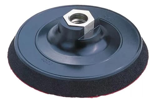 Disco Para Pulidora Con Velcro Y Vástago 115mm, 4 1/2 Pulgad Negro