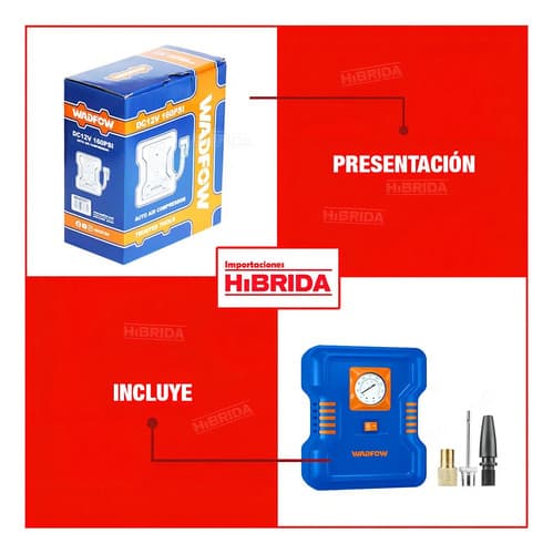 Compresor P Auto Wadfow Color Azul