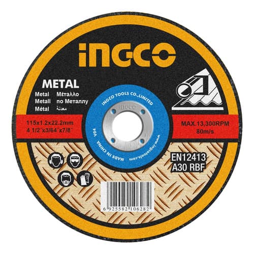 Ff Disco De Corte 14'' Sensitiva Ingco Para Metal Mcd303551 Gris