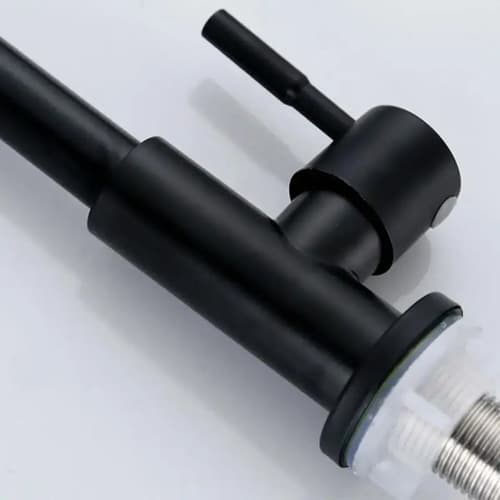Monocomando Grifo Canilla Mesada Cocina Negro Agua Fria Negr Negro Mate