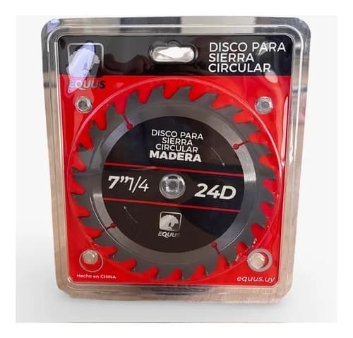 Disco Para Sierra Circular 7 1/4- 24d Equus Plateado
