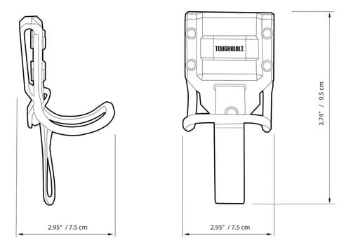 Soporte Sujetador Para Martillo Bolsillo Cinturon Toughbuilt