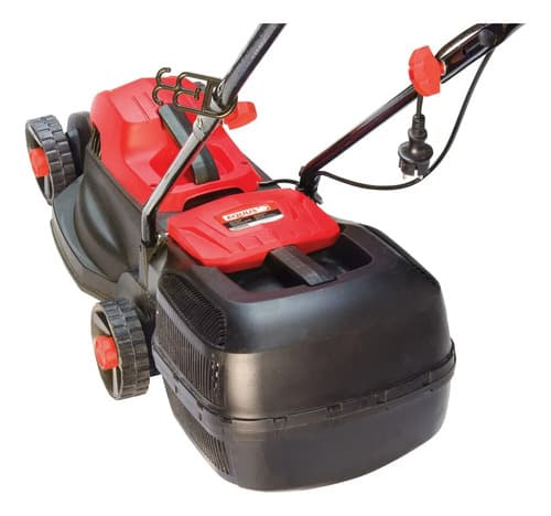 Cortadora De Césped Eléctrica Con Bolsa 1200w Equus Rojo Naranja