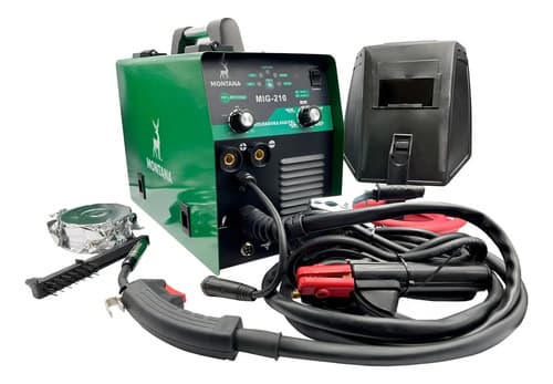 Soldadora Inverter Mig 200 Montana - 6 Meses De Color Verde Oscuro Frecuencia 50hz