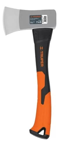 Hacha De Mano 500 Gramos Mango Fibra De Vidrio Truper 14951