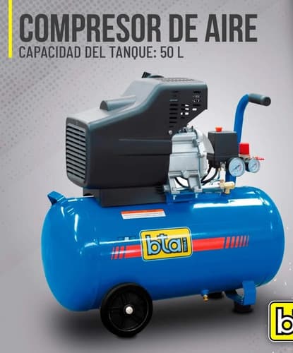 Compresor 50 Litros Azul 50 Hz