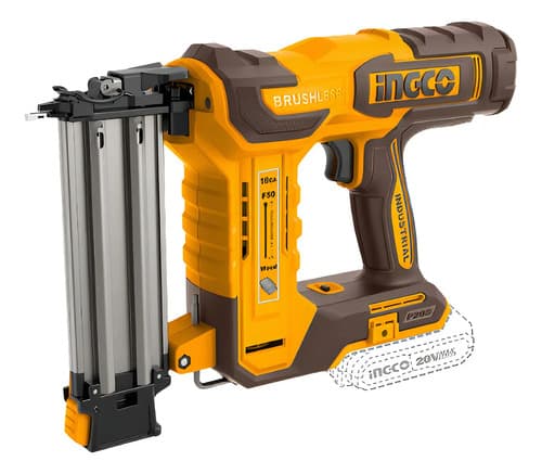 Clavadora A Bateria 50mm 20v P20s Brushless Para Madera En V