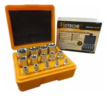Puntas Hoteche 203301 Torx Hembra 14 Piezas