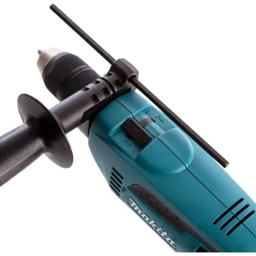 Taladro Percutor Atornillador Eléctrico De 13mm Makita Hp1640k 760w + Accesorio Con Maletín De Transporte Turquesa