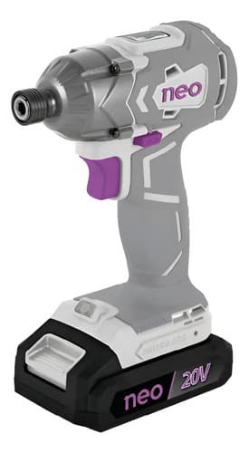 Atornillador De Impacto A Batería 20v Neo Ai1014/1/20 C/bat Gris