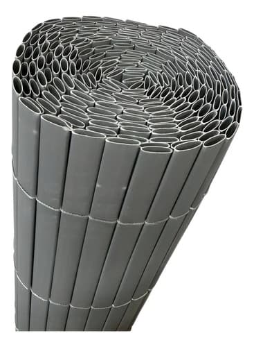 Cerca De Pvc Gris 1,2 X 3 Mts - Cañizo Caña Esterilla Gris
