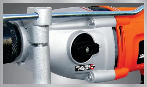 Taladro Electrico Percutor 1100 W Reversible Dowen Pagio Naranja