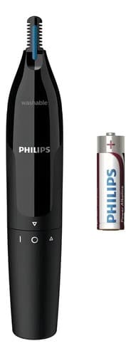 Recortador De Pelos Para Nariz Orejas Cejas Nose Trimmer Philips Nt1650 Series 1000 Negro