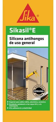 Sellador De Silicona Sika Sikasil E Transparente En Cartucho 300ml