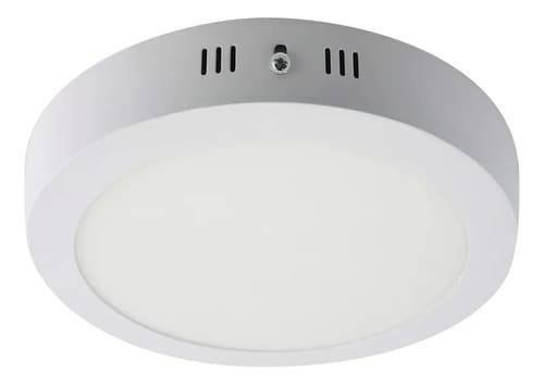 Plafon Techo Foco Sobrepuesto Panel Led Lampara Redondo 18w Luz Blanca Fria Blanco