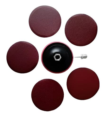 Disco Pulir Madera 180mm Y Juego De Lijas Uyustools Dp180