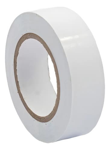 Cinta Aislante Tushop Aisladora Blanco Pack 10 Unidades 18mm X 9m Brillante