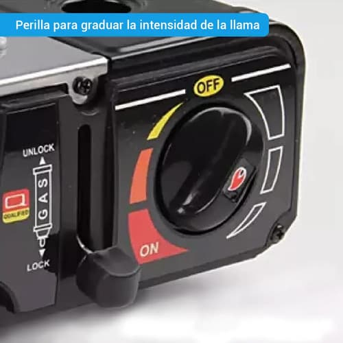 Anafe Camping Doble Cocina Portatil 2 Hornallas Gas Propano Butano O Garrafa Imback