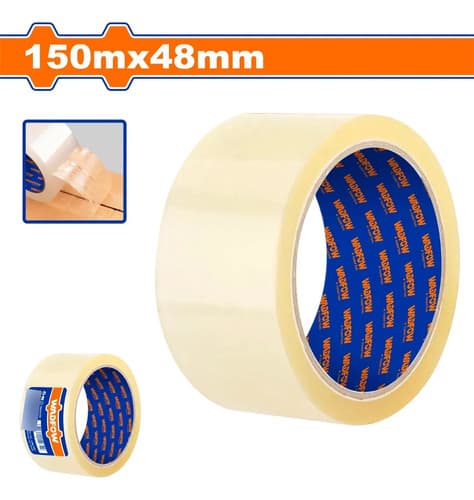 Rollo Cinta De Empaque Transparente 150mts X 48mm Wpn1h51 Transparente Lisa