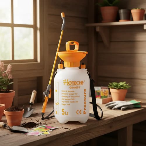 Fumigador Sanitizador Profesional 5 Lts Hoteche Blanco/naranja